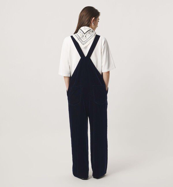 UNITED ARROWS「ベルベット サロペットパンツ」|オールインワン|