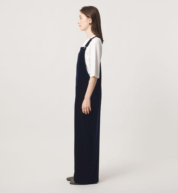 UNITED ARROWS「ベルベット サロペットパンツ」|オールインワン|