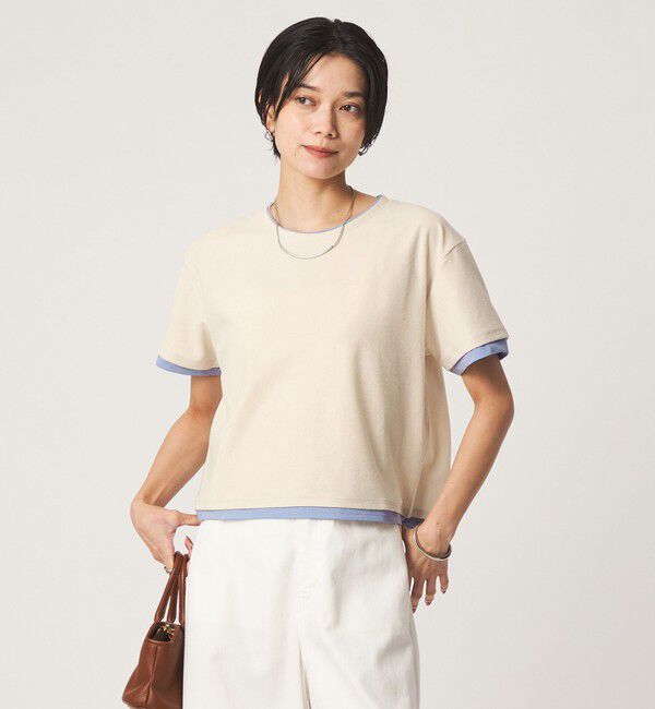 UNITED ARROWS green label relaxing「パイル カサネ ショートスリーブ Tシャツ」|Tシャツ・カットソー|