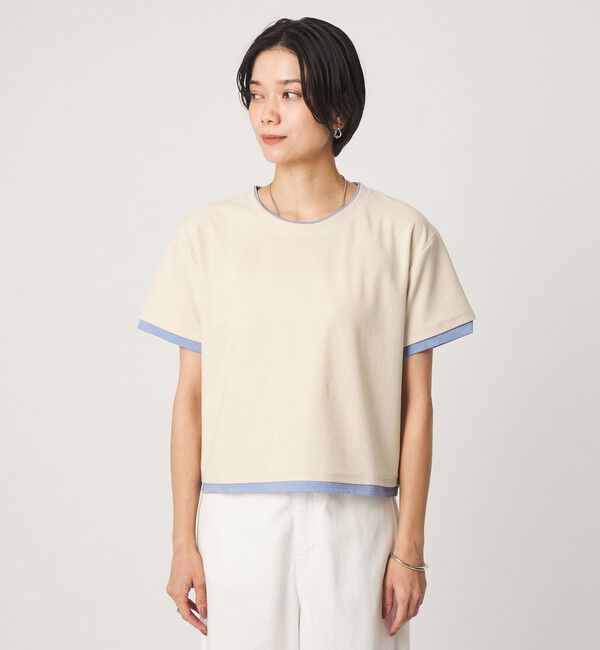 UNITED ARROWS green label relaxing「パイル カサネ ショートスリーブ Tシャツ」|Tシャツ・カットソー|