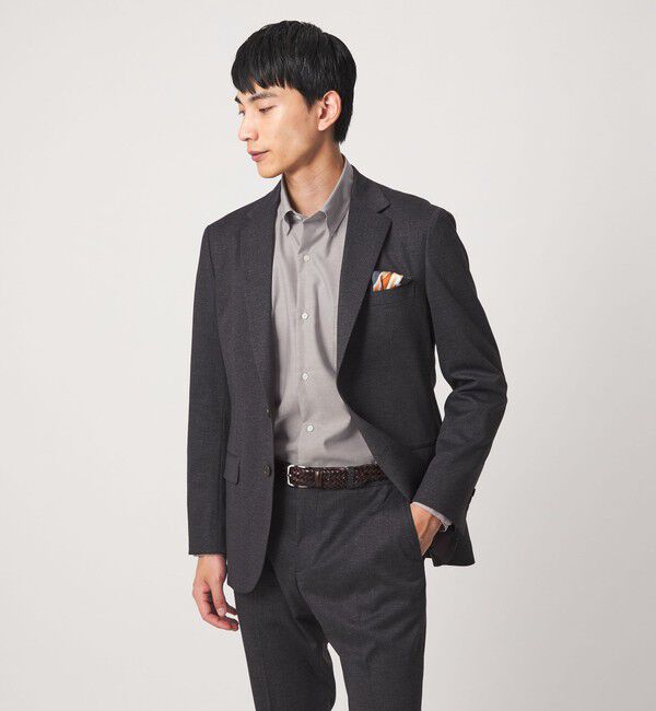 UNITED ARROWS green label relaxing「エブリット コットンオックス ソリッド スナップ ボタンダウン シャツ -イージーアイロン-」|シャツ・ブラウス|