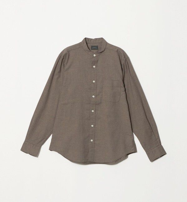 UNITED ARROWS green label relaxing「ナチュラル フィット ビエラバンドカラー 長袖 シャツ」|シャツ・ブラウス|