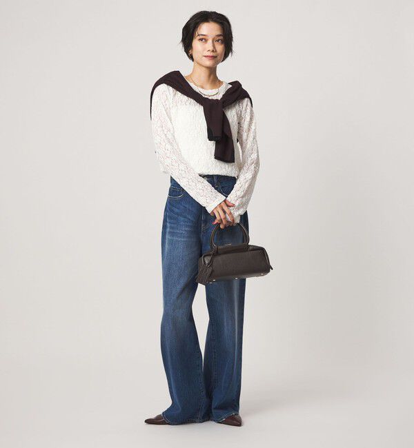 UNITED ARROWS green label relaxing「【WEB限定】＜at ease＞レース プルオーバー カットソー」|Tシャツ・カットソー|
