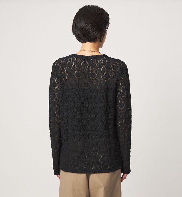 UNITED ARROWS green label relaxing「【WEB限定】＜at ease＞レース プルオーバー カットソー」|Tシャツ・カットソー|