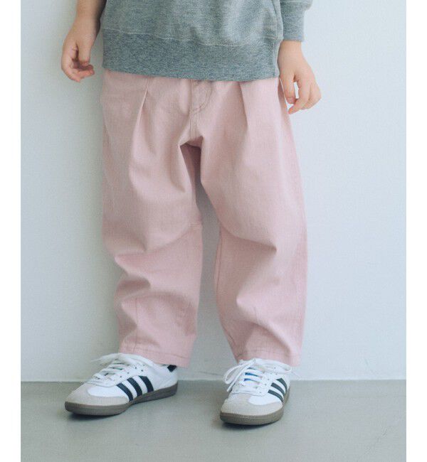UNITED ARROWS green label relaxing「【スタメンシリーズ】ストレッチ ヘリンボーン カーブパンツ / キッズ 100cm-160cm」|チノ|LT.PINK