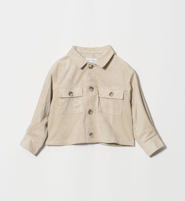 UNITED ARROWS green label relaxing「スエードライク シャツ ジャケット / キッズ 100cm-160cm」|カーディガン|