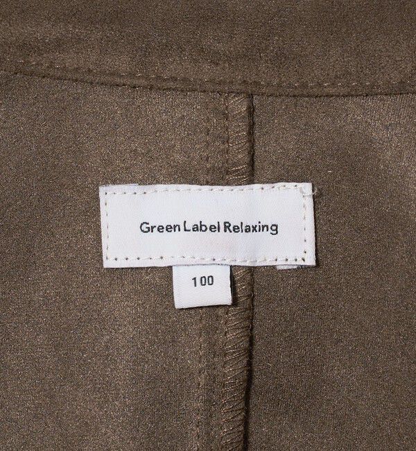 UNITED ARROWS green label relaxing「スエードライク シャツ ジャケット / キッズ 100cm-160cm」|カーディガン|