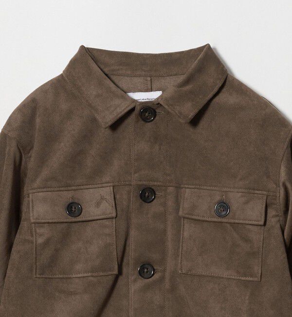 UNITED ARROWS green label relaxing「スエードライク シャツ ジャケット / キッズ 100cm-160cm」|カーディガン|