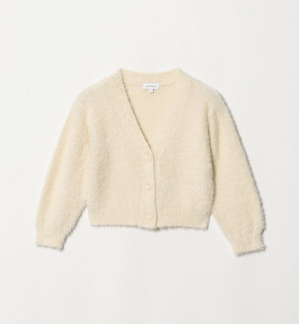 UNITED ARROWS green label relaxing「【スタメンシリーズ】シャギーニット カーディガン / キッズ 100cm-160cm」|カーディガン|OFF WHITE
