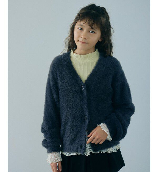 UNITED ARROWS green label relaxing「【スタメンシリーズ】シャギーニット カーディガン / キッズ 100cm-160cm」|カーディガン|