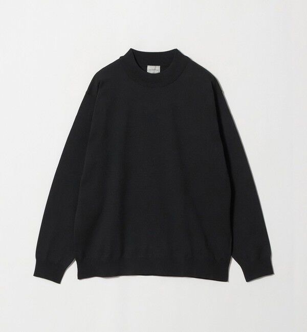 UNITED ARROWS green label relaxing「A+ ポリエステル モックネック ニット」|ニット・セーター|BLACK