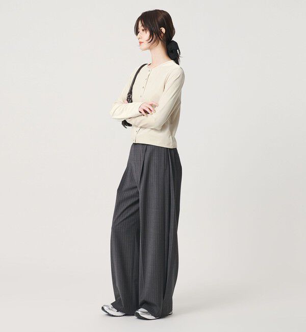 BEAUTY&YOUTH UNITED ARROWS「ベロア コンパクト カーディガン ウォッシャブル」|カーディガン|
