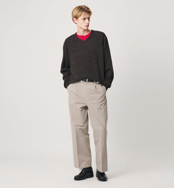 BEAUTY&YOUTH UNITED ARROWS「アルパカ ミックス Vネック ニット」|ニット・セーター|