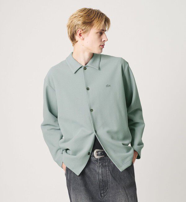 BEAUTY&YOUTH UNITED ARROWS「＜LACOSTE for BEAUTY&YOUTH＞ ワントーン シャツ ジャケット」|カーディガン|