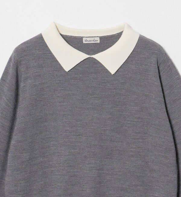STEVEN ALAN「＜Steven Alan＞ウール ミックス ポロカラー ニット」|ニット・セーター|