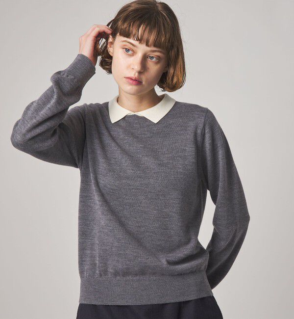 STEVEN ALAN「＜Steven Alan＞ウール ミックス ポロカラー ニット」|ニット・セーター|