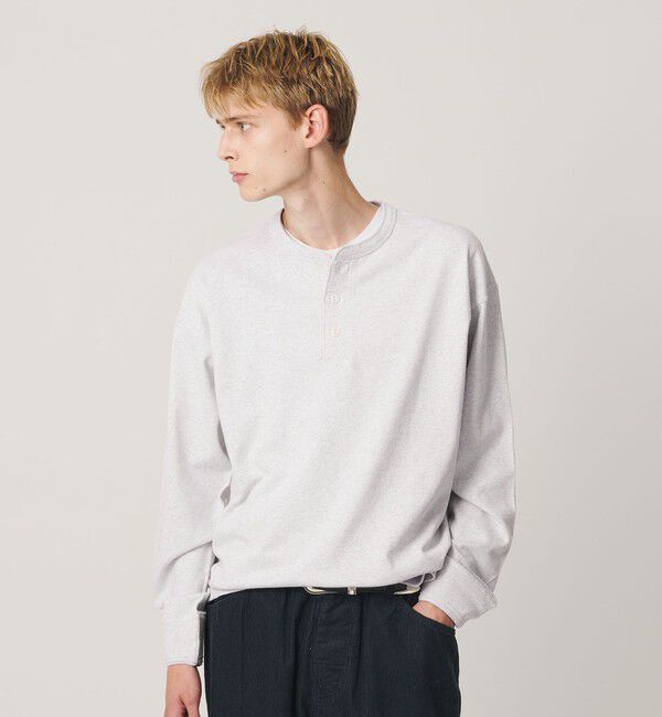 BEAUTY&YOUTH UNITED ARROWS「&rdquo;THE HEAVY&rdquo;10oz ヘビー ワイド ヘンリーネック カットソー」|Tシャツ・カットソー|