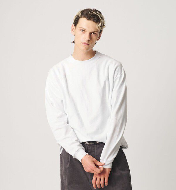 BEAUTY&YOUTH UNITED ARROWS「&rdquo;THE HEAVY&rdquo;10oz ヘビー ワイド クルーネック カットソー」|Tシャツ・カットソー|WHITE