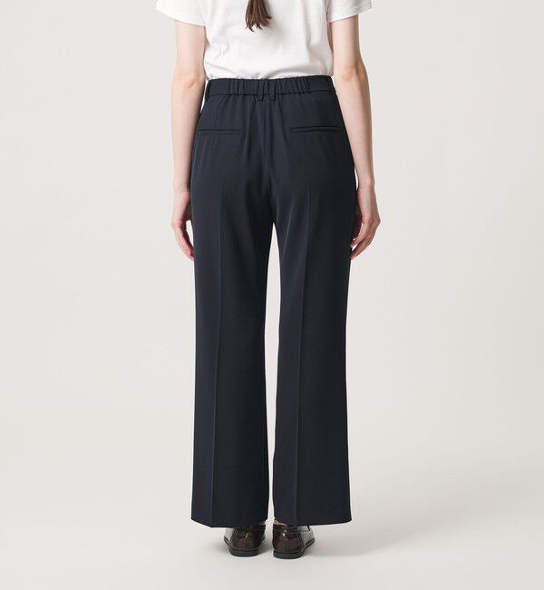 BEAUTY&YOUTH UNITED ARROWS「【WEB限定 Wardrobe DAILY MINIMAL】ダブルクロス フレアパンツ ウォッシャブル」|スラックス|