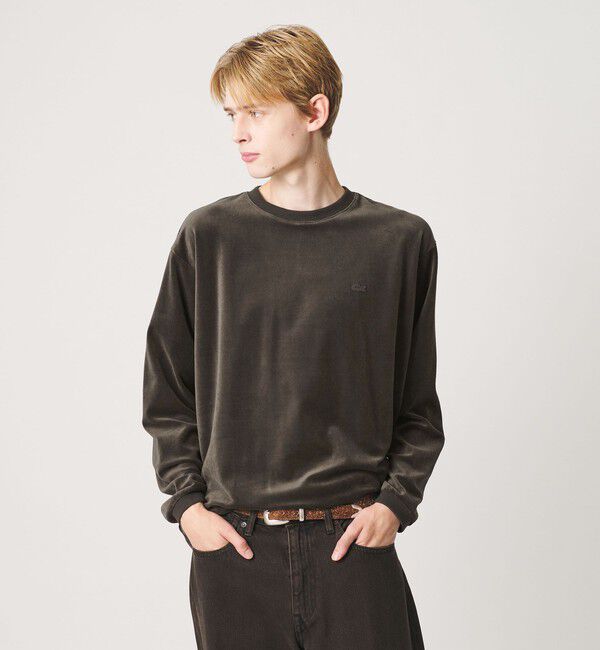 BEAUTY&YOUTH UNITED ARROWS「＜LACOSTE for BEAUTY&YOUTH＞ ベロア  ロングスリーブ Tシャツ」|Tシャツ・カットソー|