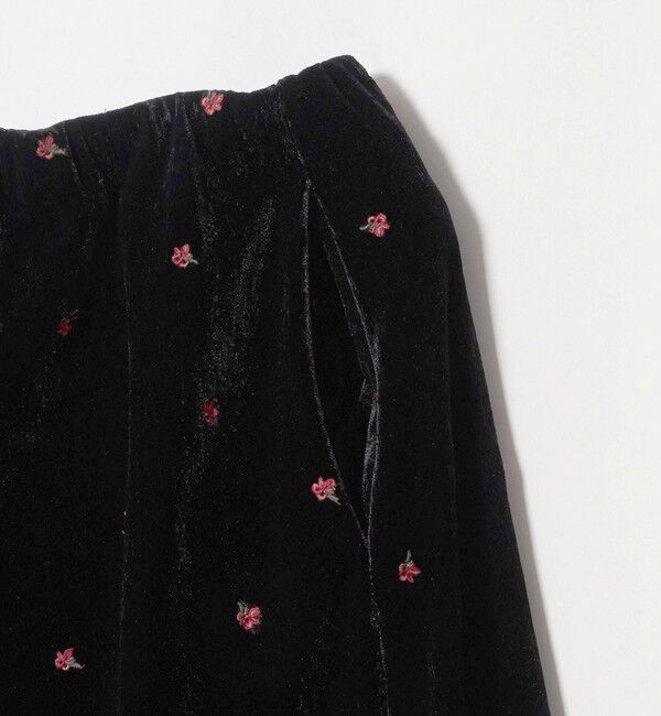 BEAUTY&YOUTH UNITED ARROWS「フラワー エンブロイダリー ベロア スカート ウォッシャブル」|スカート|