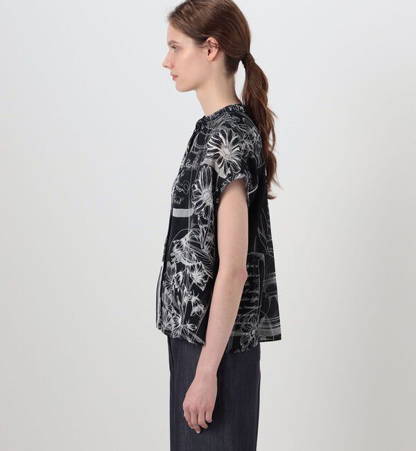 Ballsey「【別注】manipuri for Ballsey Glass dome Flower ボウタイブラウス」|シャツ・ブラウス|
