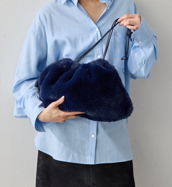  「【MANAKAコラボ】【2.718】エコファークラッチBAG」|トートバッグ|ネイビー