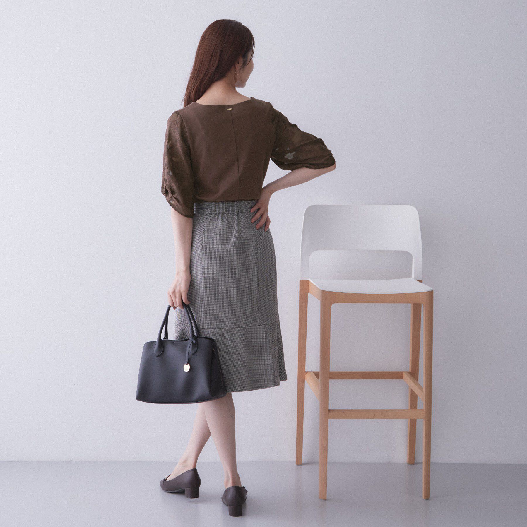 index「【S‐LLサイズ】花柄ジャカードスリーブトップス《接触冷感／UVケア／洗濯機OK》」|Tシャツ・カットソー|