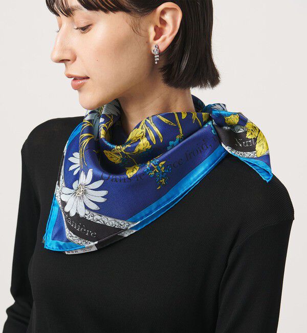 UNITED ARROWS「＜manipuri＞SILK 65&times;65 スカーフ 26FW」|バンダナ・スカーフ|ROYAL