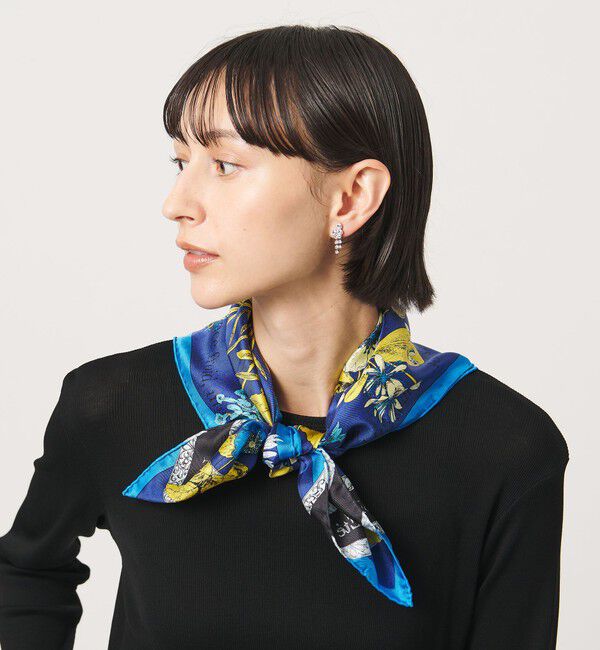 UNITED ARROWS「＜manipuri＞SILK 65&times;65 スカーフ 26FW」|バンダナ・スカーフ|