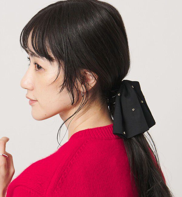 UNITED ARROWS「ビジューラッフル ヘアクリップ」|その他|