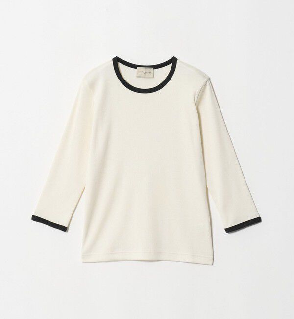 UNITED ARROWS「７分袖 リブ バイカラー パイピング カットソー」|Tシャツ・カットソー|