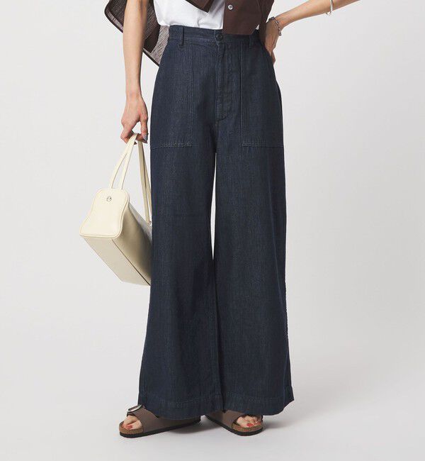 UNITED ARROWS green label relaxing「＜スタイリスト兵藤千尋さんコラボ＞ベイカー ライト デニム」|デニム|
