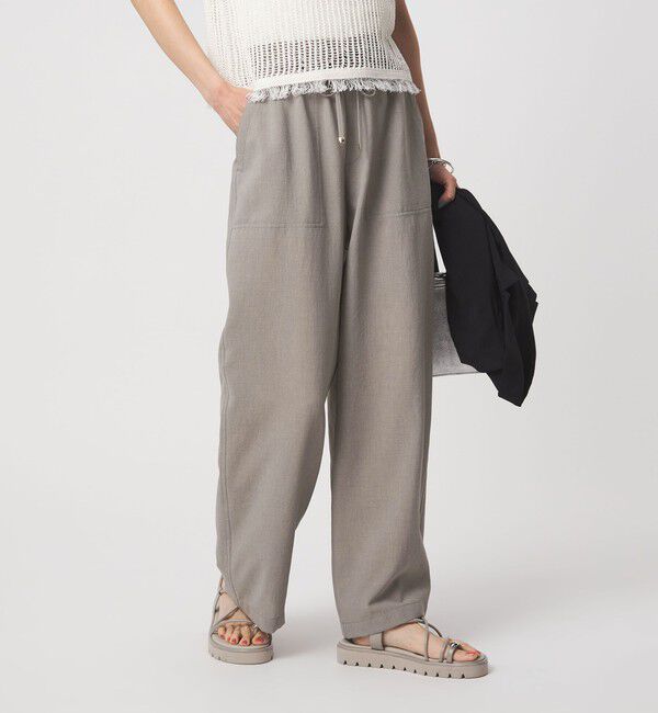 UNITED ARROWS green label relaxing「［size SHORT/TALLあり］ドライクロスパンツ ストレッチ 吸水速乾 通気性」|その他|LT.GRAY