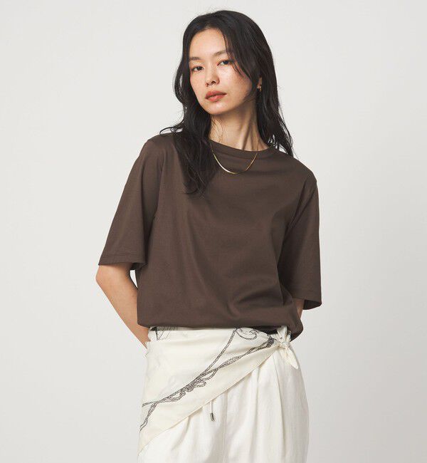 UNITED ARROWS green label relaxing「ショートスリーブ Tシャツ 汗染み防止」|Tシャツ・カットソー|DK.BROWN