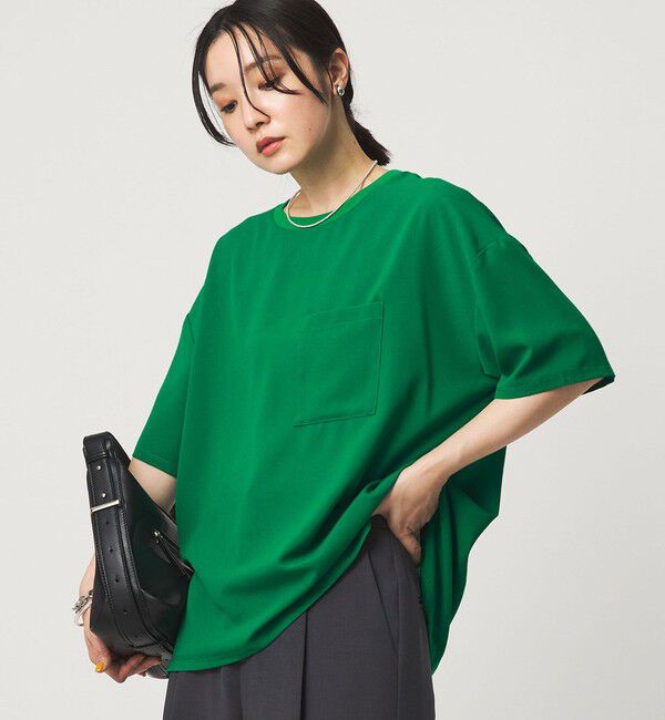 UNITED ARROWS green label relaxing「【WEB限定】＜at ease＞ジョーゼット カットソー 吸水速乾」|Tシャツ・カットソー|KELLY