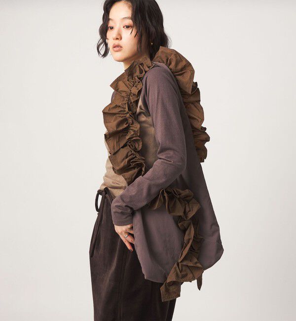 UNITED ARROWS green label relaxing「フリルワンショルダー トートバッグ」|ショルダー・メッセンジャー|