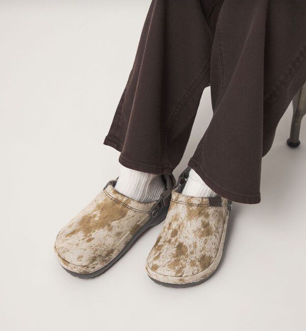 UNITED ARROWS green label relaxing「【WEB限定】＜crocs＞クラフテッド ポニー ヘア クロッグ サンダル」|その他|