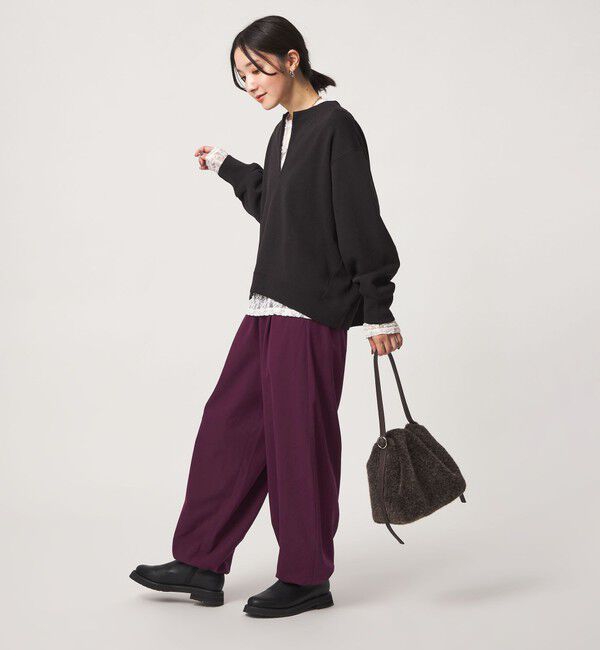 UNITED ARROWS green label relaxing「【WEB限定】＜at ease＞ バルーン パンツ マシンウォッシャブル ストレッチ 帯電防止」|その他|