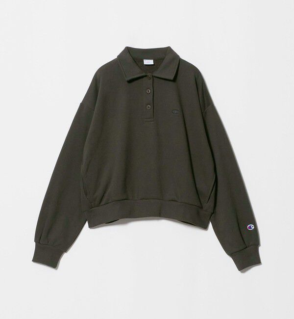 UNITED ARROWS green label relaxing「【別注】＜Champion＞ CVC ヘンリーボタン スウェット プルオーバー」|スウェット・ジャージ|BLACK