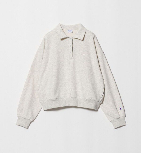 UNITED ARROWS green label relaxing「【別注】＜Champion＞ CVC ヘンリーボタン スウェット プルオーバー」|スウェット・ジャージ|NATURAL