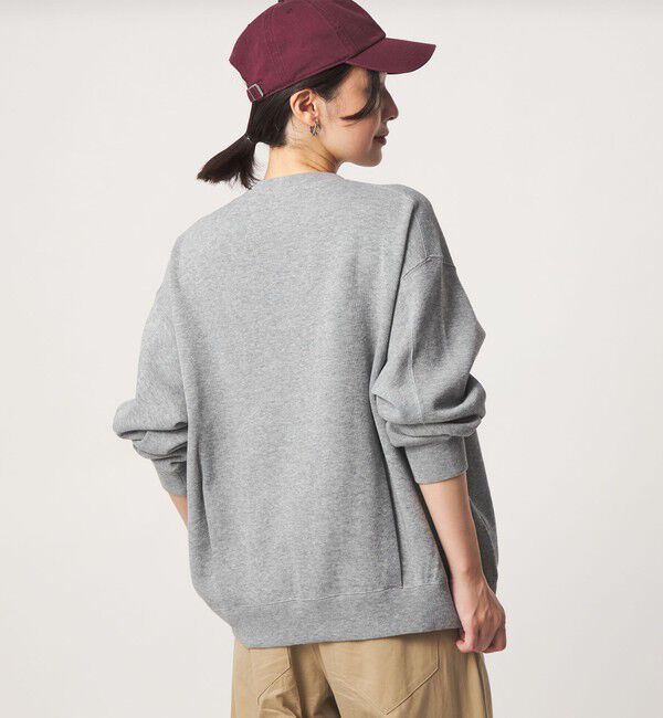 UNITED ARROWS green label relaxing「【WEB限定】＜at ease＞ダブルフェイス クルーネック カットソー カーディガン」|カーディガン|