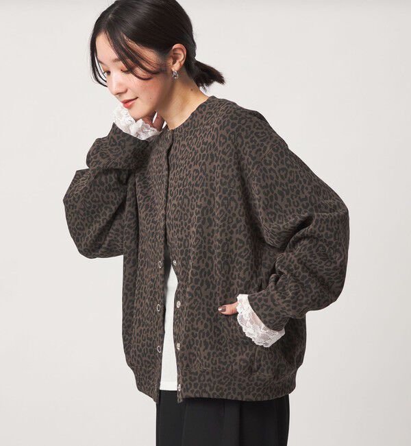 UNITED ARROWS green label relaxing「【WEB限定】＜at ease＞ダブルフェイス クルーネック カットソー カーディガン」|カーディガン|その他2
