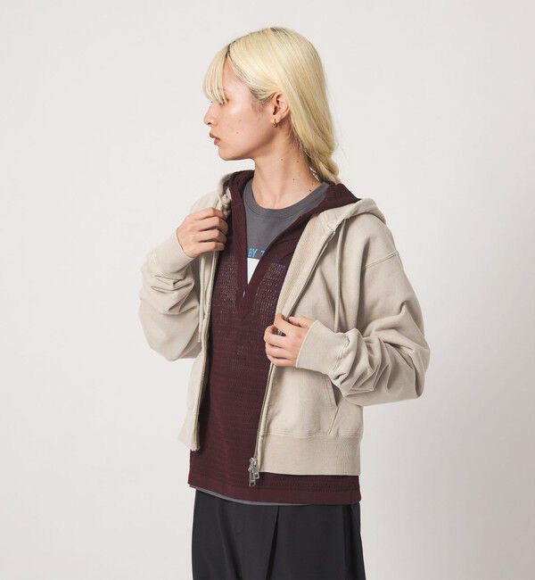 BEAUTY&YOUTH UNITED ARROWS「コットン裏毛 ジップパーカー」|カーディガン|