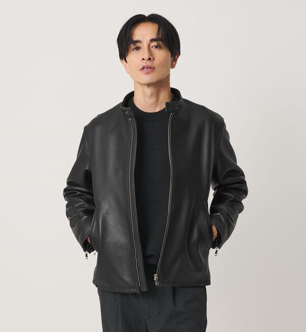 BEAUTY&YOUTH UNITED ARROWS「シープ レザー シングル ライダース ジャケット」|その他|