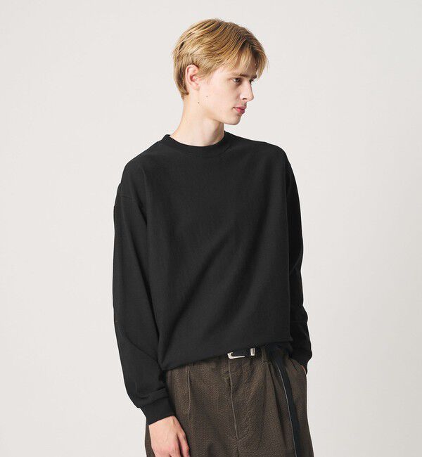 BEAUTY&YOUTH UNITED ARROWS「&rdquo;THE HEAVY&rdquo;10oz ヘビー ワイド クルーネック カットソー」|Tシャツ・カットソー|BLACK