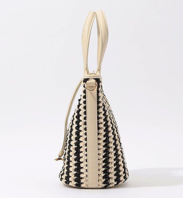 TOMORROWLAND GOODS「ATELIER TOMORROW LOTUS STRIPE ハンドバッグ　」|かごバッグ|
