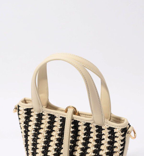 TOMORROWLAND GOODS「ATELIER TOMORROW LOTUS STRIPE ハンドバッグ　」|かごバッグ|