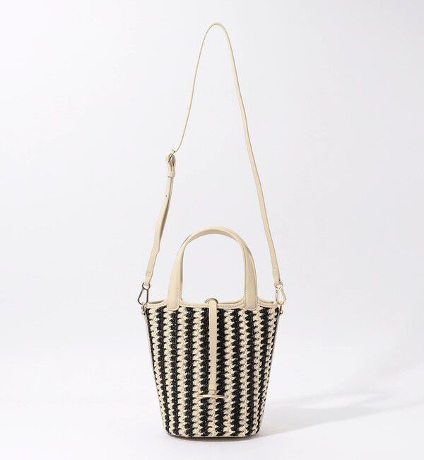 TOMORROWLAND GOODS「ATELIER TOMORROW LOTUS STRIPE ハンドバッグ　」|かごバッグ|