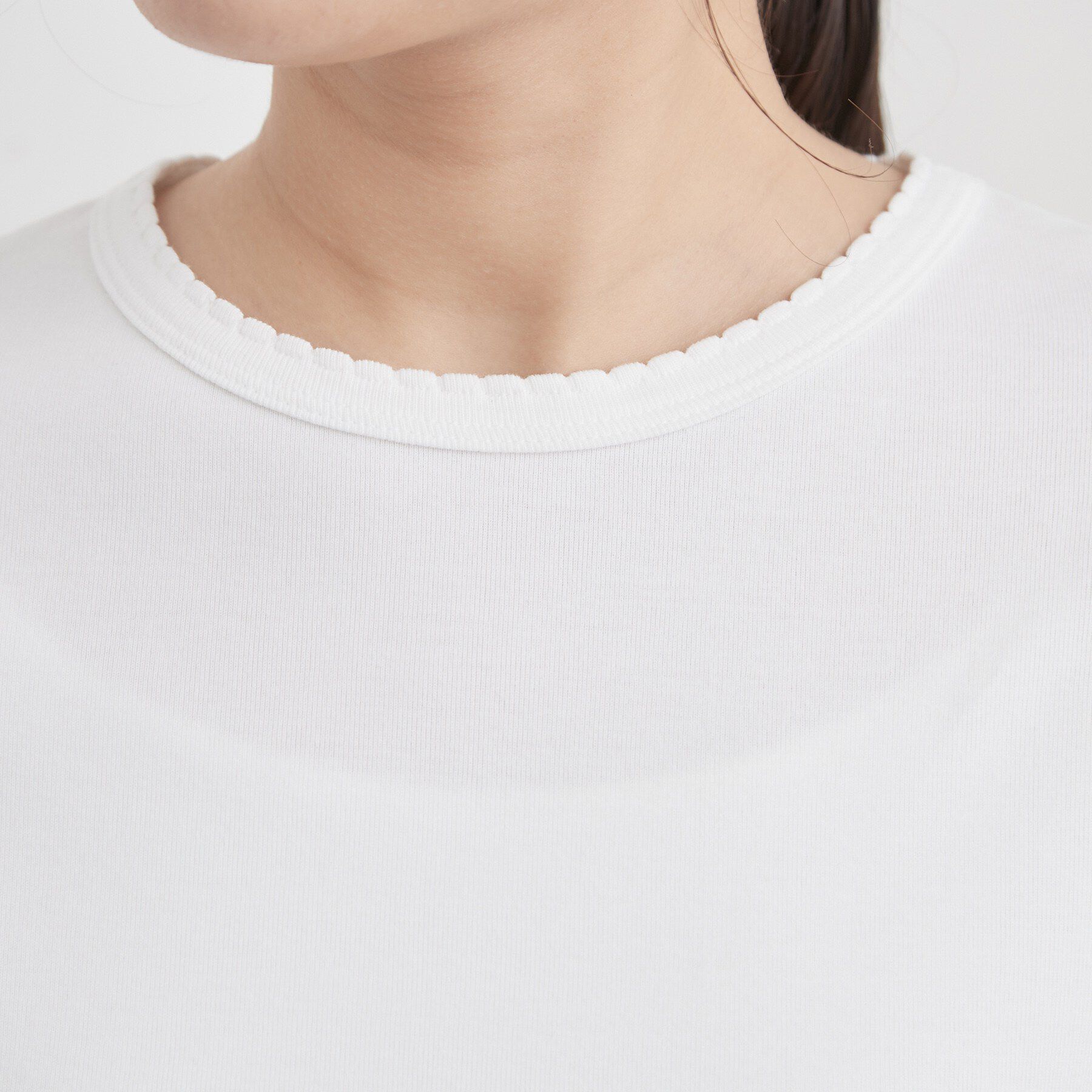 OPAQUE.CLIP「【PETIT BATEAU／プチバトー】ポワンココットクルーネック長袖Tシャツ」|Tシャツ・カットソー|